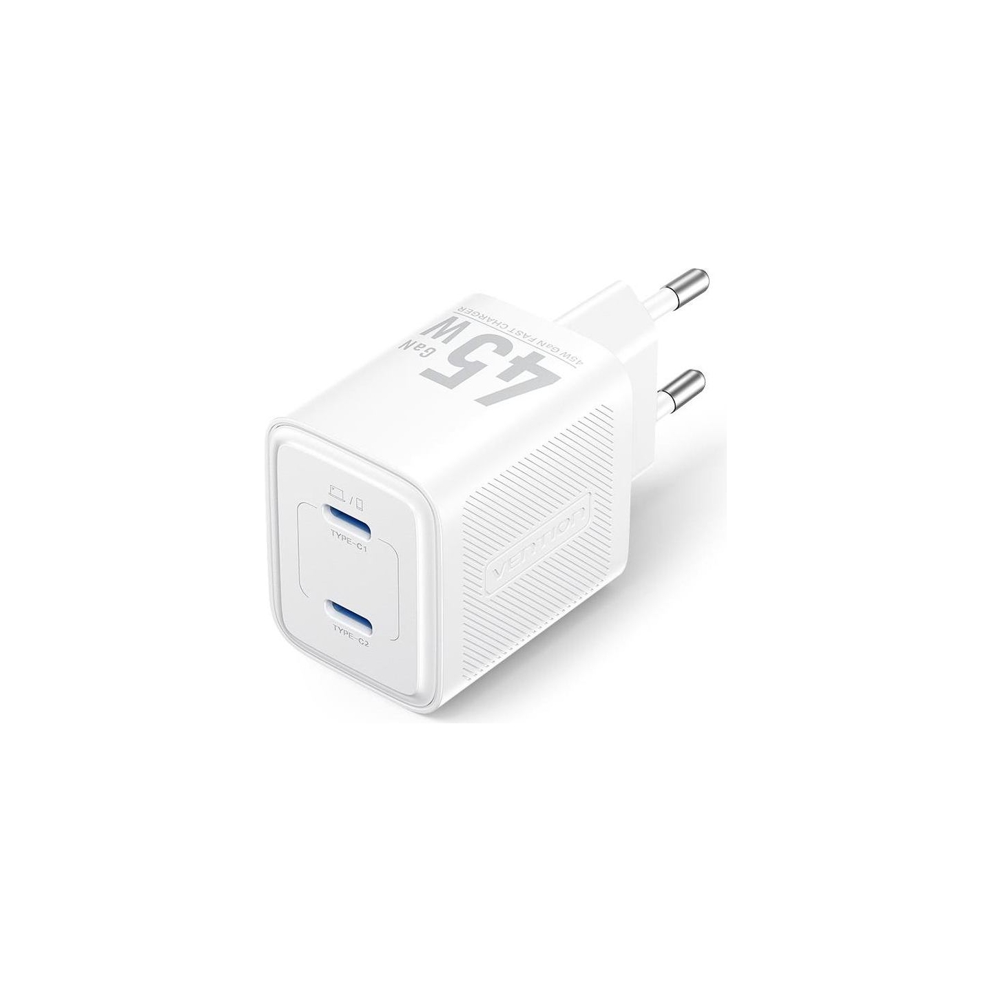 Vention MOBILE CHARGER WALL 45W USB-C/2P WHITE FEFW0-EU VENTION