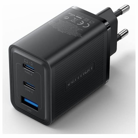 Vention MOBILE CHARGER WALL 65W USB/3P BLACK FERB0-EU VENTION