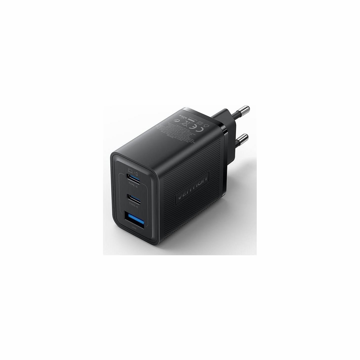 Vention MOBILE CHARGER WALL 65W USB/3P BLACK FERB0-EU VENTION