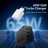 Vention MOBILE CHARGER WALL 65W USB/3P BLACK FERB0-EU VENTION