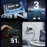 Vention MOBILE CHARGER WALL 65W USB/3P BLACK FERB0-EU VENTION