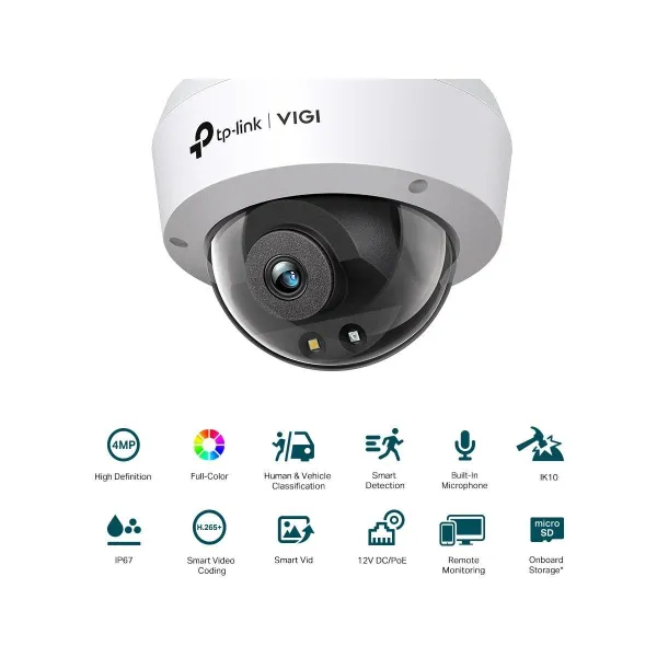 Tp-Link NET CAMERA 4MP IR DOME/VIGI C240(4MM) TP-LINK