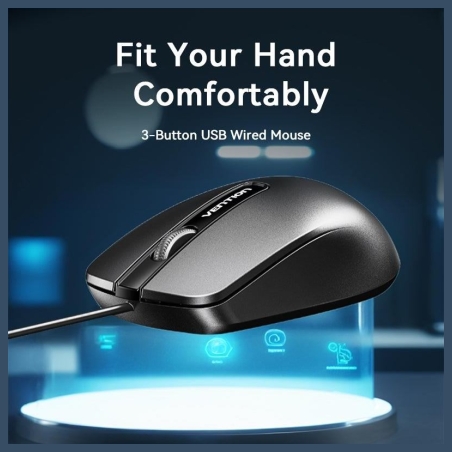 Vention MOUSE USB OPTICAL BLACK/KTABG VENTION