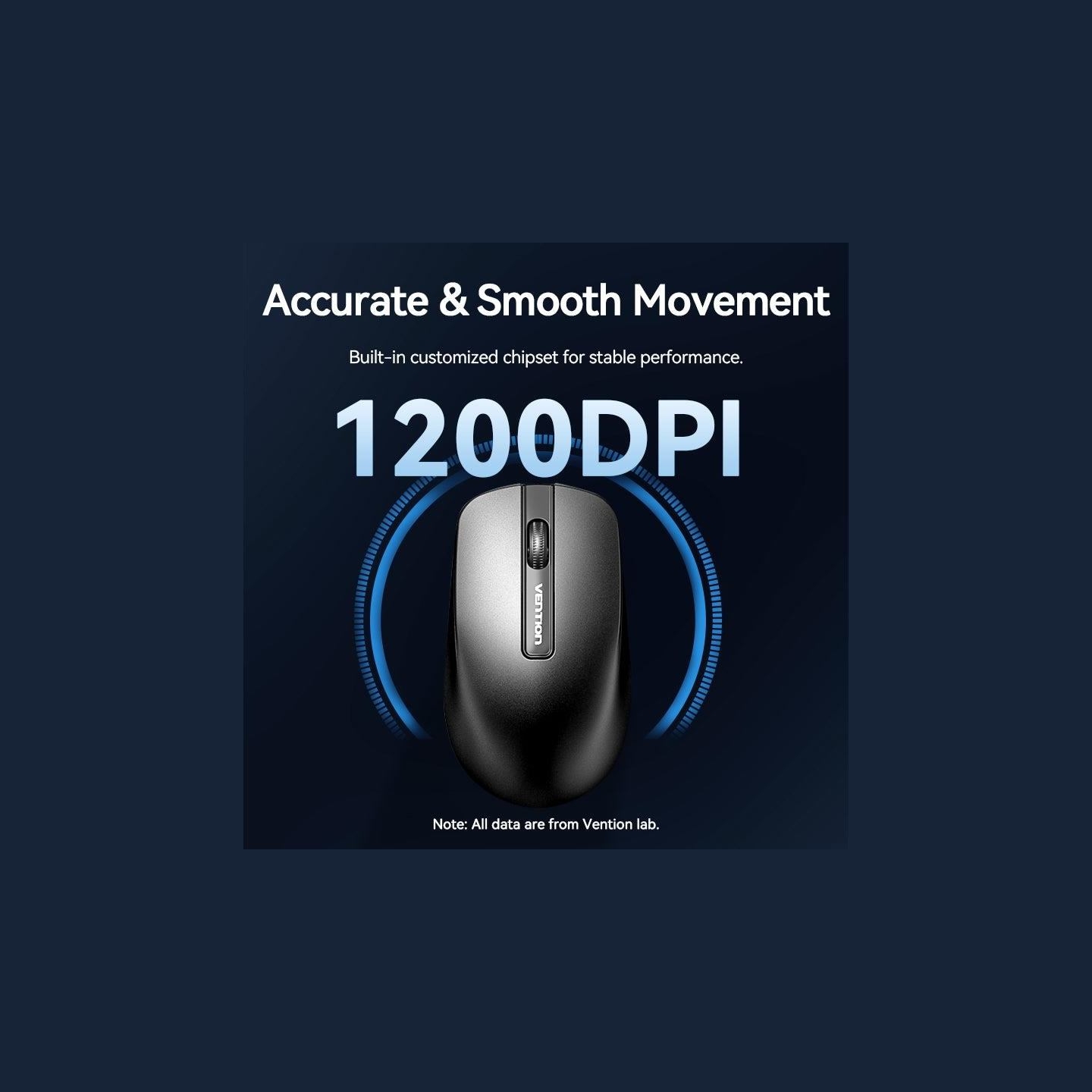 Vention MOUSE USB OPTICAL BLACK/KTABG VENTION