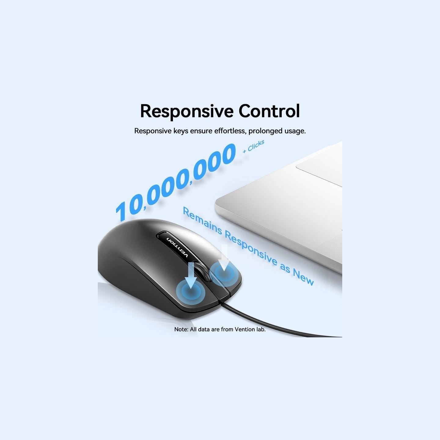 Vention MOUSE USB OPTICAL BLACK/KTABG VENTION