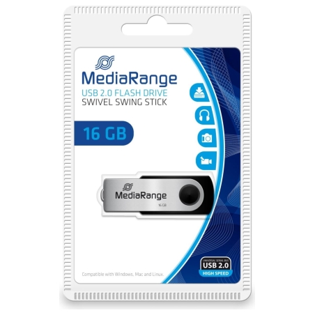 Mediarange MEMORY DRIVE FLASH USB2 16GB/MR910 MEDIARANGE