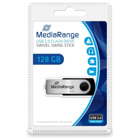 Mediarange MEMORY DRIVE FLASH USB2 128GB/MR913 MEDIARANGE