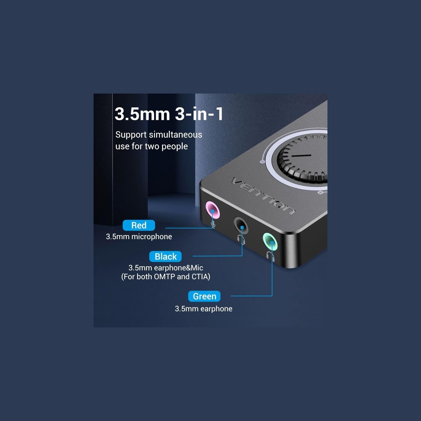 Vention SOUND CARD ADAPTER USB/0.15M CDRBB VENTION