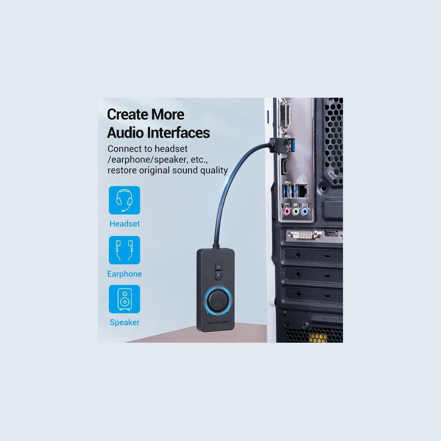 Vention SOUND CARD ADAPTER USB/0.15M CDRBB VENTION