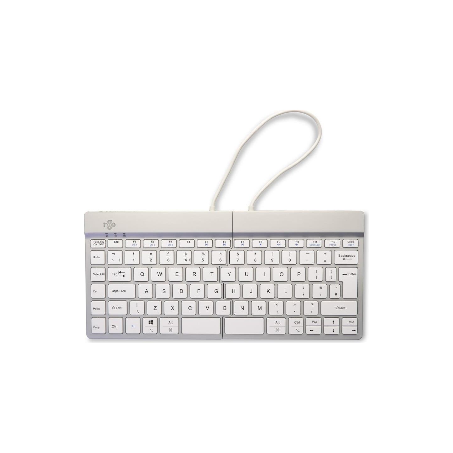 R-Go Tools KEYBOARD WRL SPLIT BREAK/WHITE RGOSBUKWLWH R-GO TOOLS