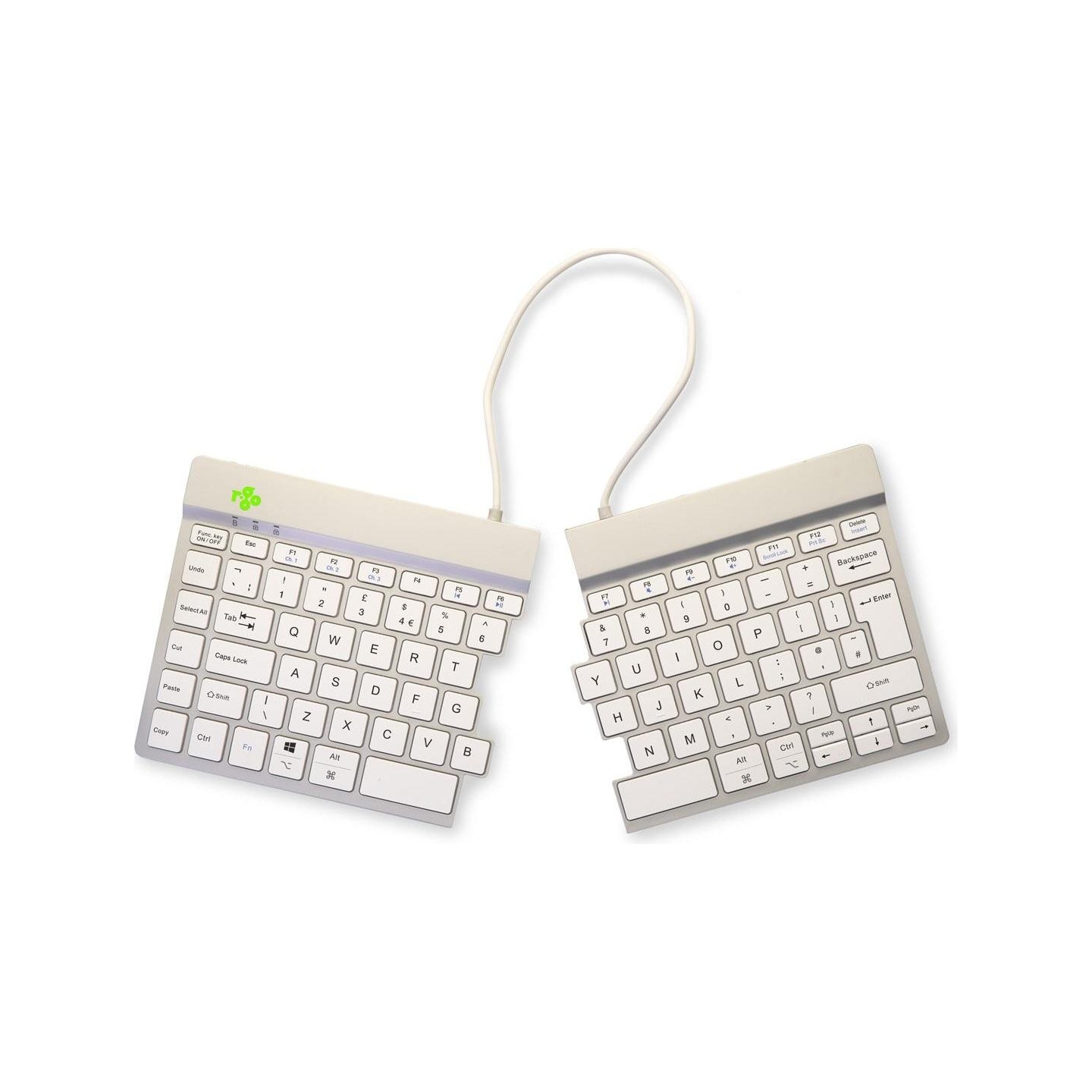 R-Go Tools KEYBOARD WRL SPLIT BREAK/WHITE RGOSBUKWLWH R-GO TOOLS