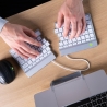 R-Go Tools KEYBOARD WRL SPLIT BREAK/WHITE RGOSBUKWLWH R-GO TOOLS