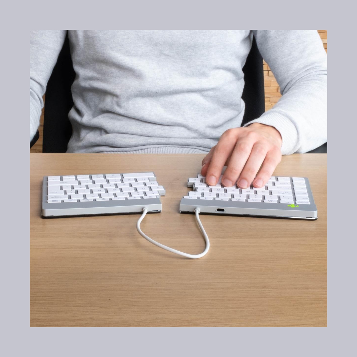 R-Go Tools KEYBOARD WRL SPLIT BREAK/WHITE RGOSBUKWLWH R-GO TOOLS