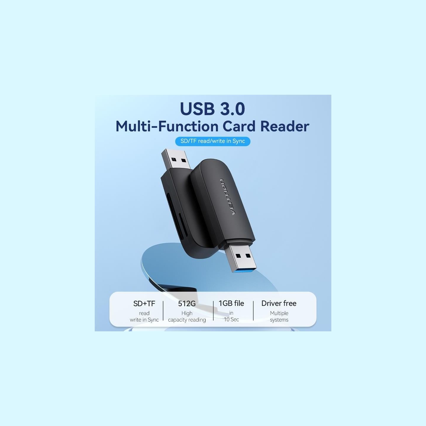 Vention MEMORY READER USB3.0/SD/TF CLGB0 VENTION