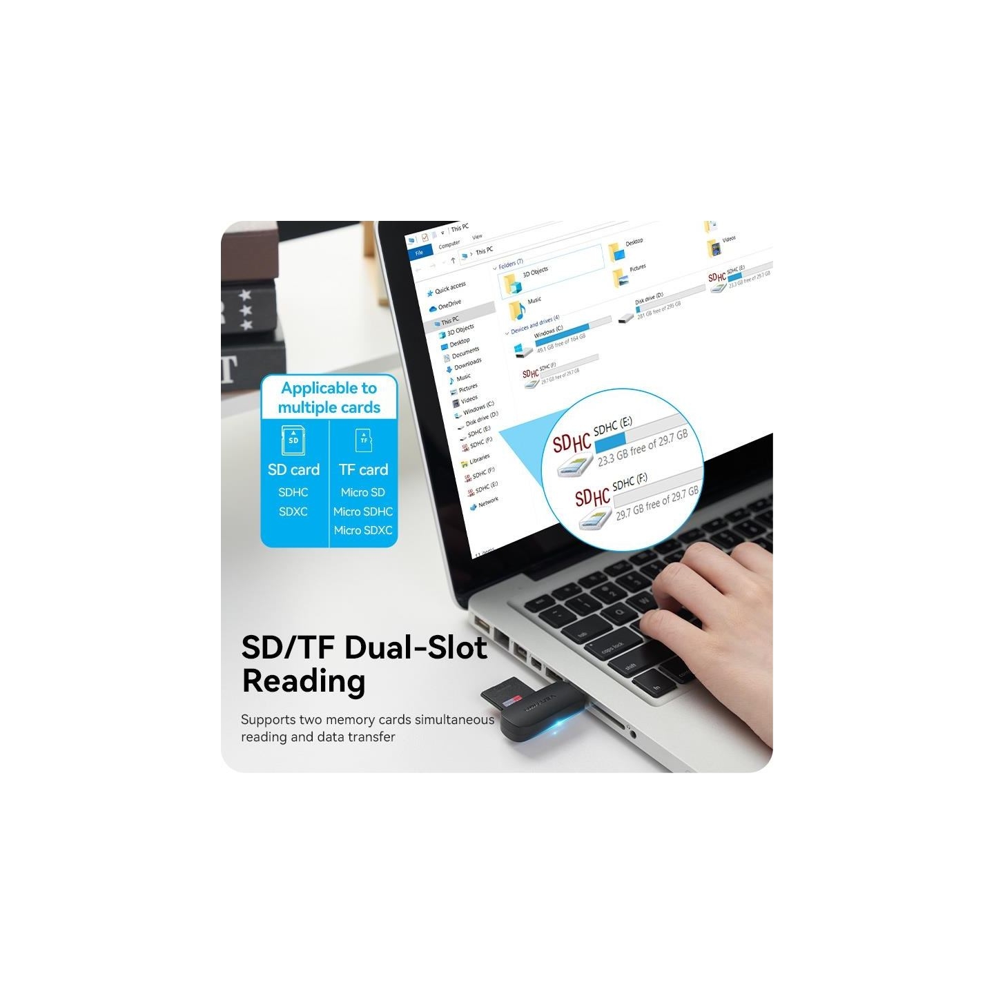 Vention MEMORY READER USB3.0/SD/TF CLGB0 VENTION