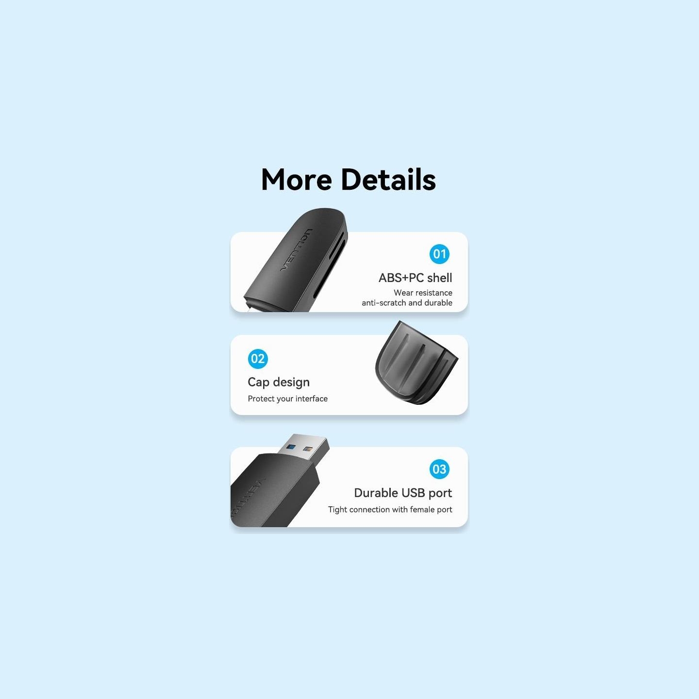 Vention MEMORY READER USB3.0/SD/TF CLGB0 VENTION