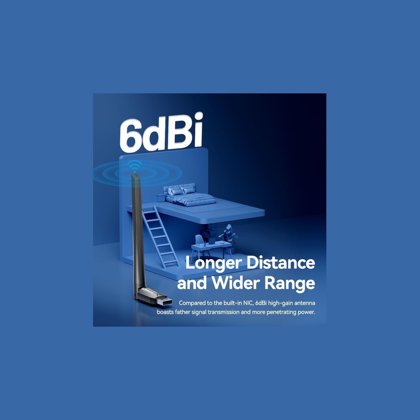 Vention WRL ADAPTER USB 650MBPS/DUAL BAND KDTB0 VENTION