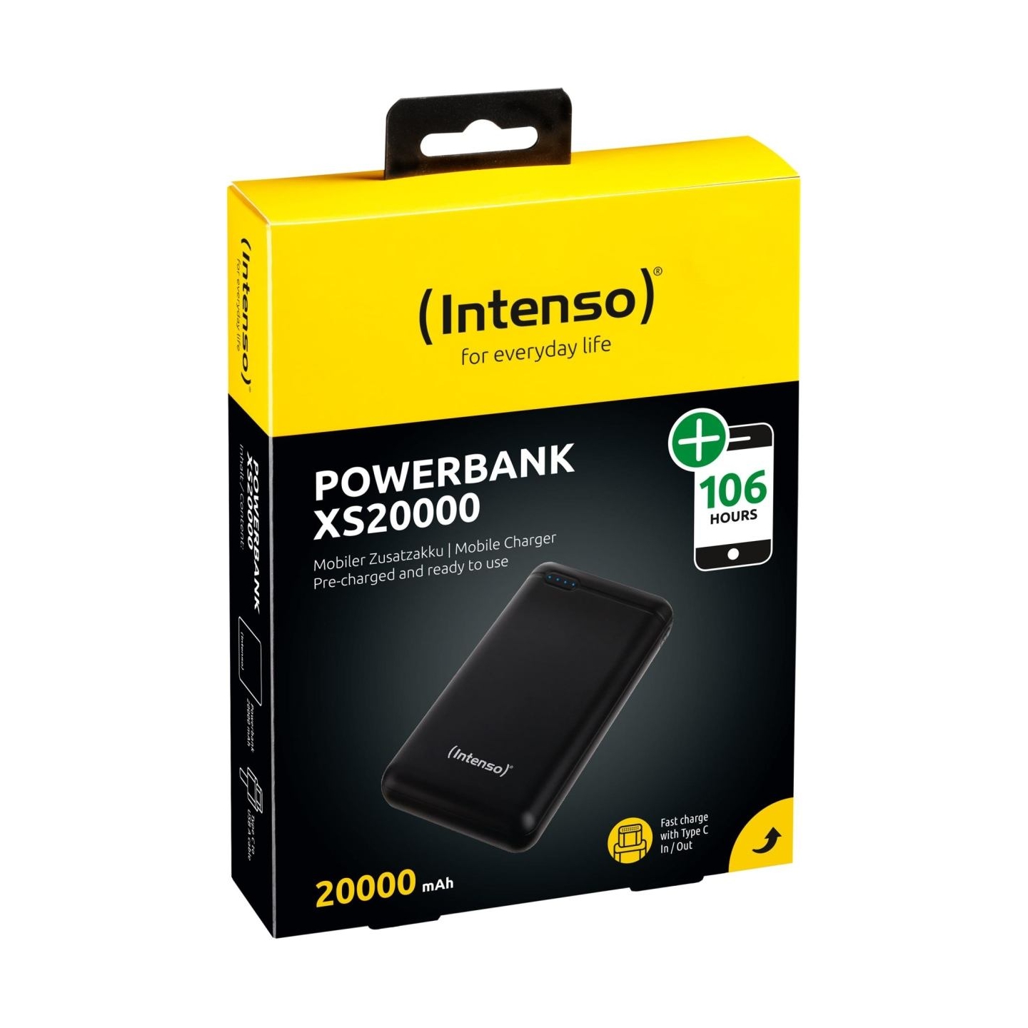 Intenso POWER BANK USB 20000MAH/BLACK XS20000 INTENSO
