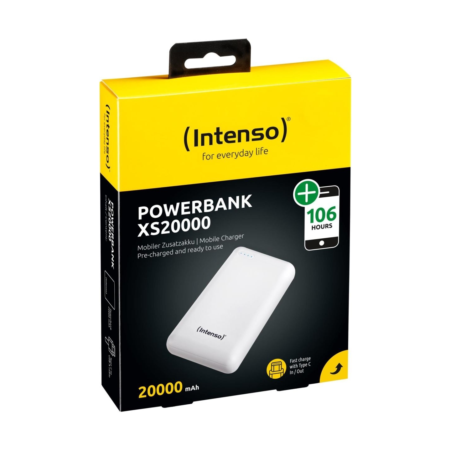 Intenso POWER BANK USB 20000MAH/WHITE XS20000 INTENSO