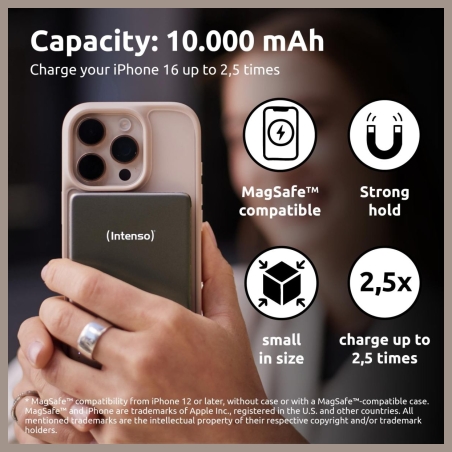 Intenso POWER BANK USB 10000MAH MAG/GREY 7344034 INTENSO