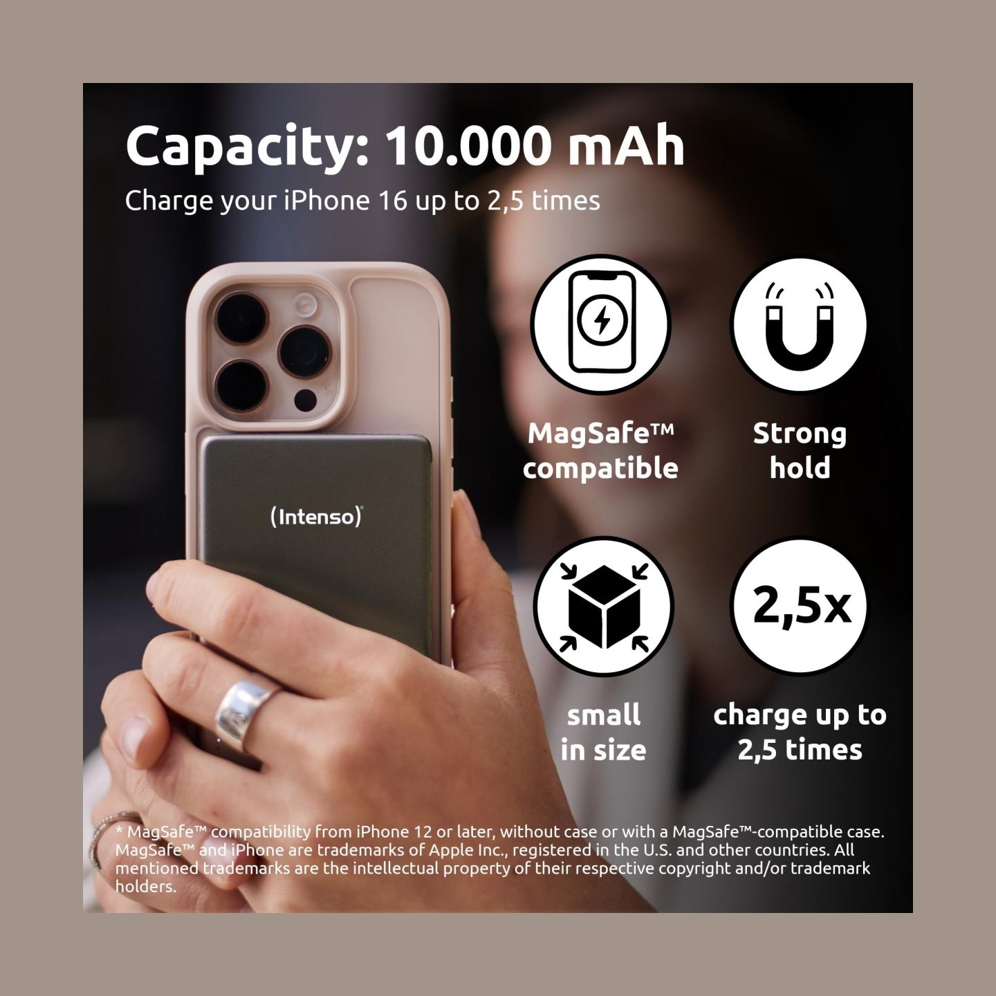 Intenso POWER BANK USB 10000MAH MAG/GREY 7344034 INTENSO