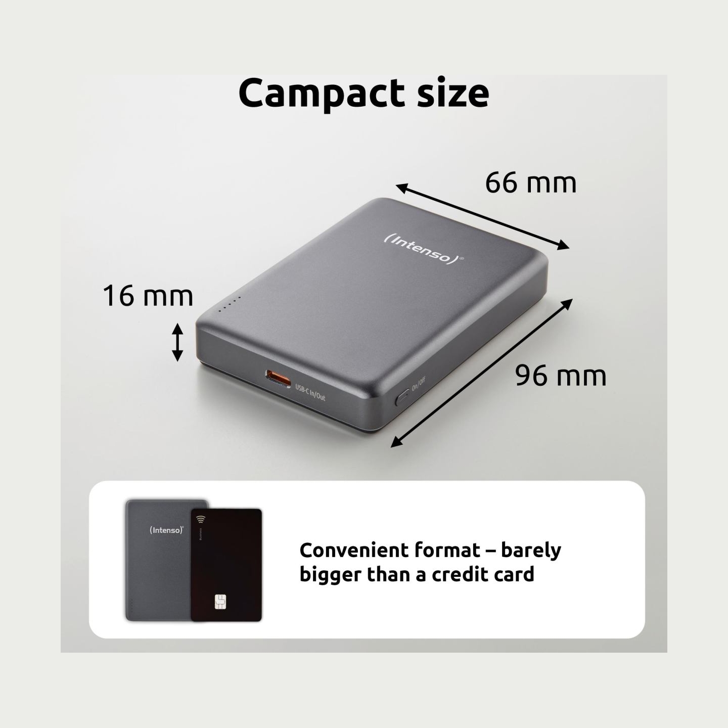 Intenso POWER BANK USB 10000MAH MAG/GREY 7344034 INTENSO