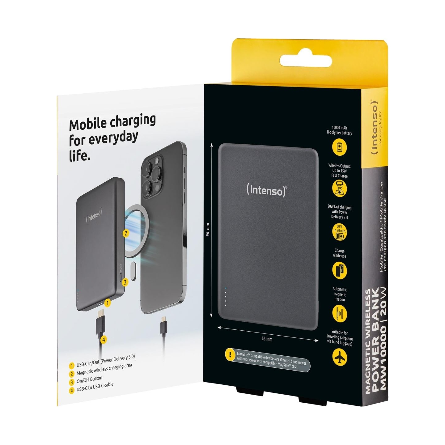 Intenso POWER BANK USB 10000MAH MAG/GREY 7344034 INTENSO