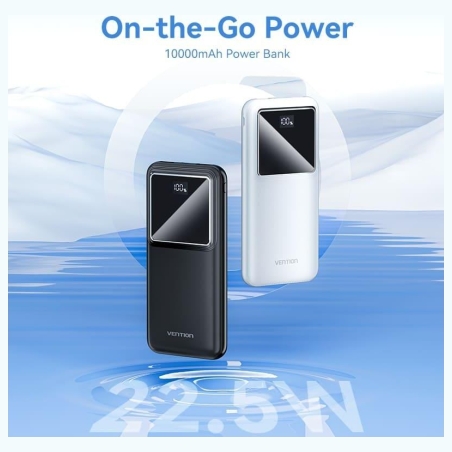 Vention POWER BANK USB 10000MAH 22.5W/BLACK FHKB0 VENTION