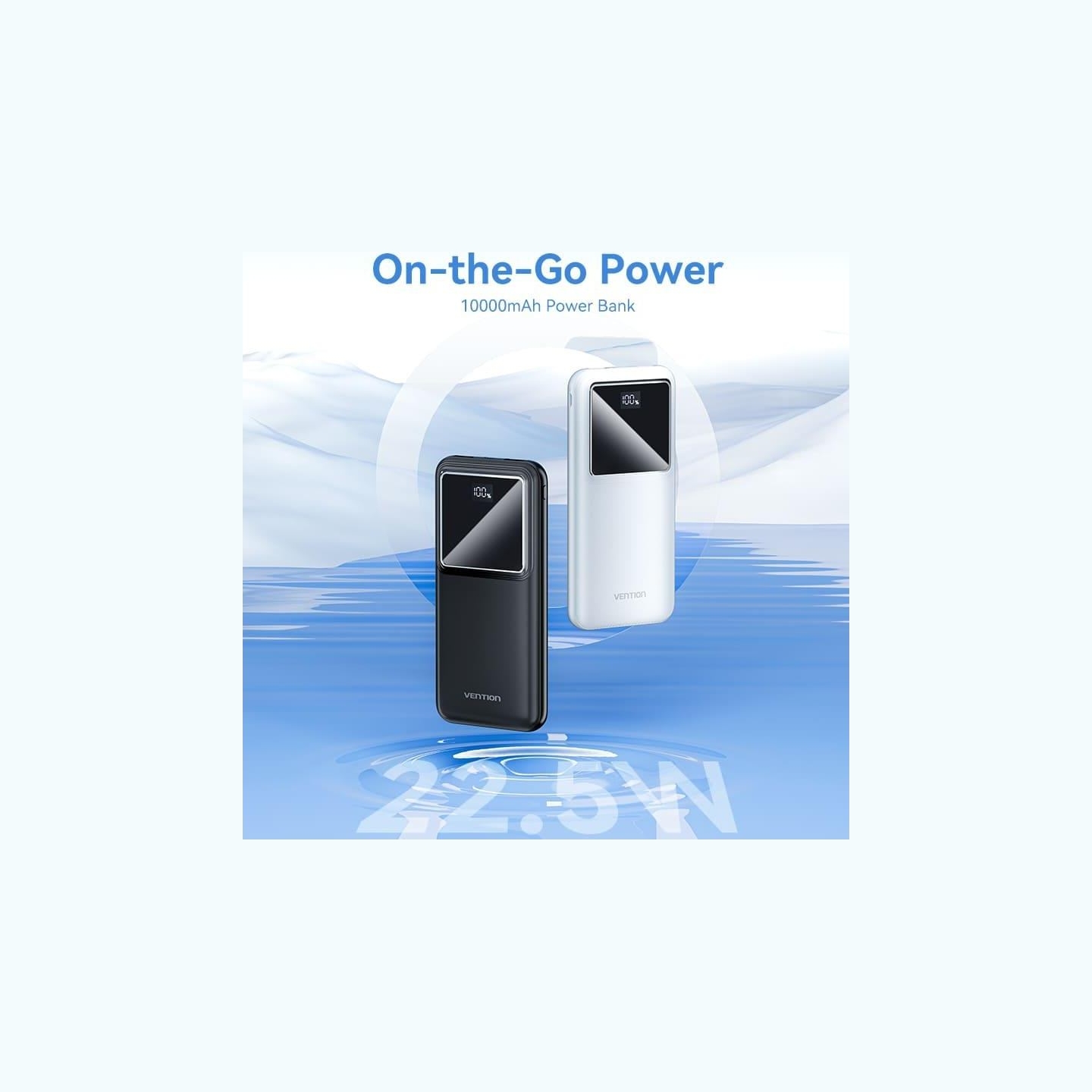 Vention POWER BANK USB 10000MAH 22.5W/BLACK FHKB0 VENTION