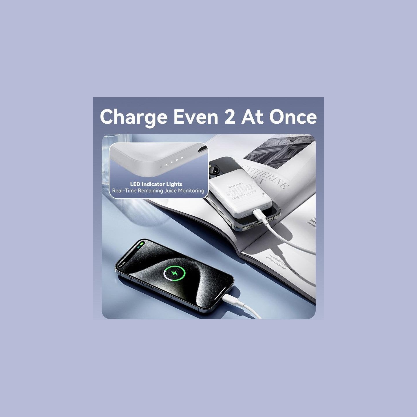 Vention POWER BANK USB 5000MAH 20W/WHITE FHSW0 VENTION