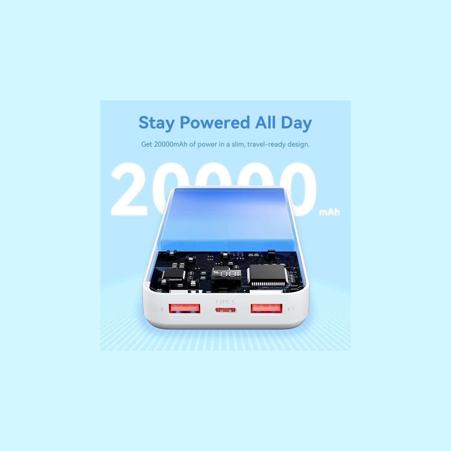 Vention POWER BANK USB 20000MAH 22.5W/WHITE FHLW0 VENTION
