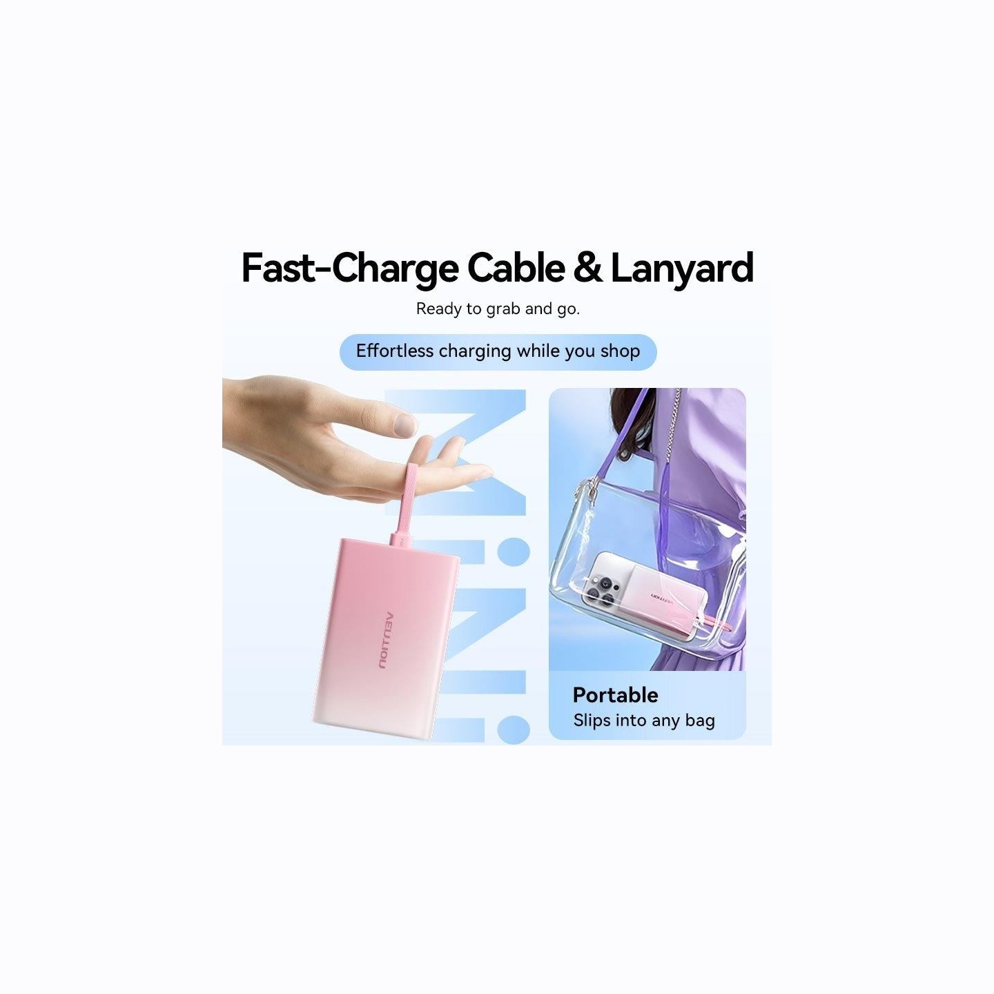 Vention POWER BANK USB 10000MAH 22.5W/BLUE FHZL0 VENTION