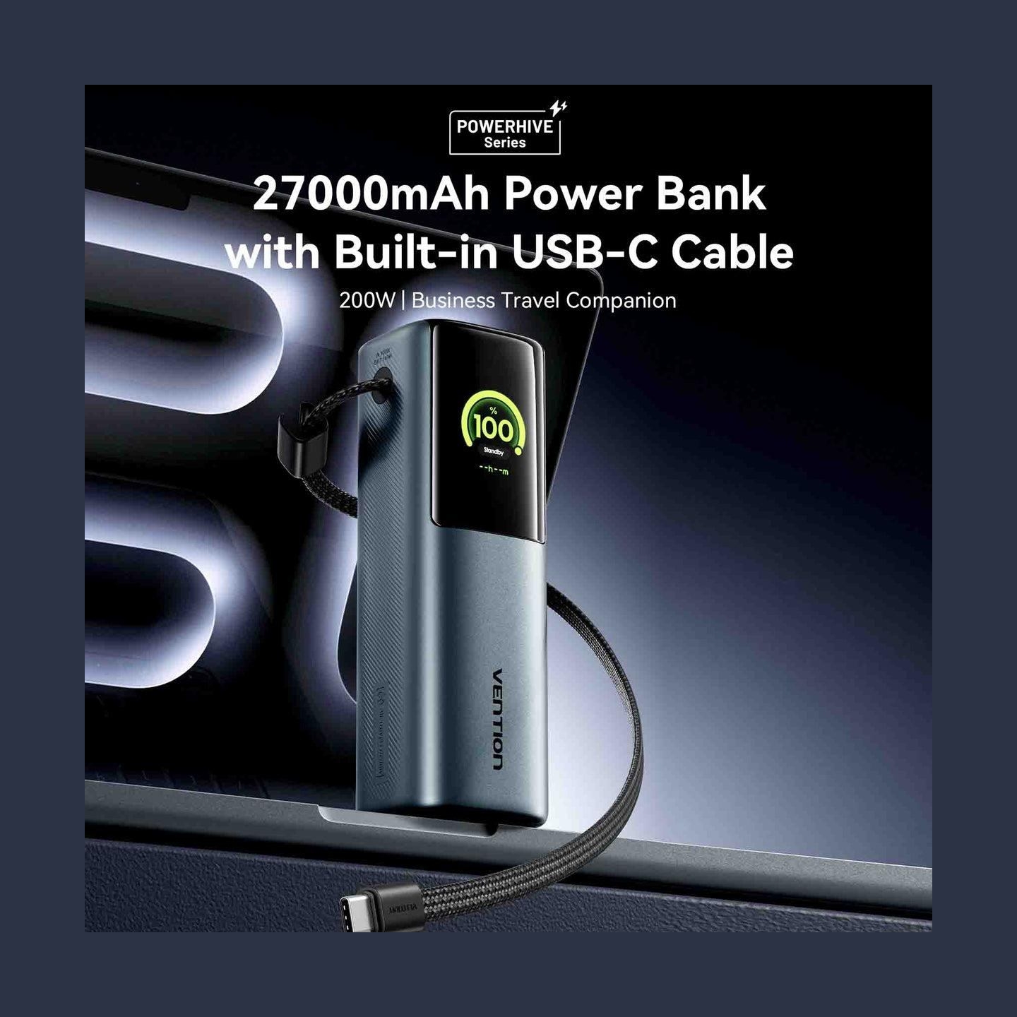 Vention POWER BANK USB 27000MAH 200W/FKGH0 VENTION