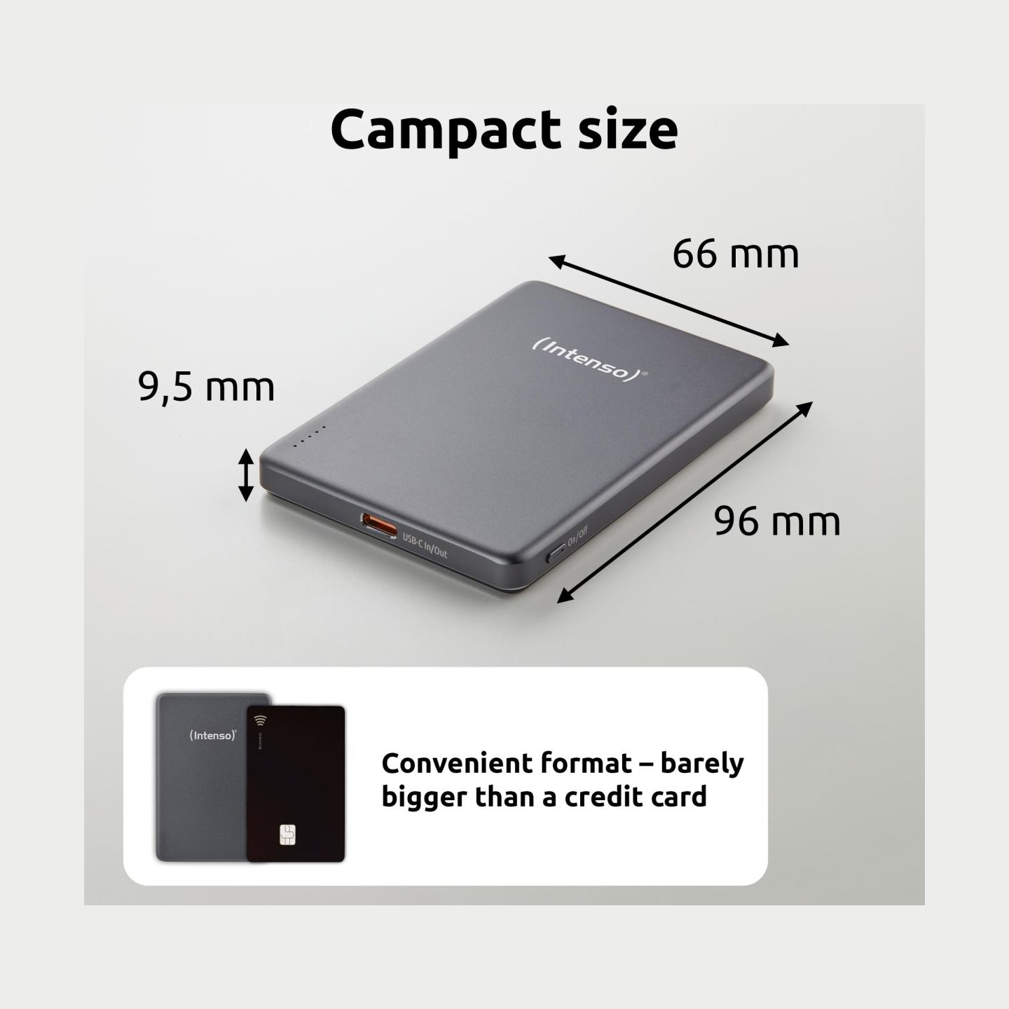 Intenso POWER BANK USB 5000MAH MAG/GREY 7344024 INTENSO