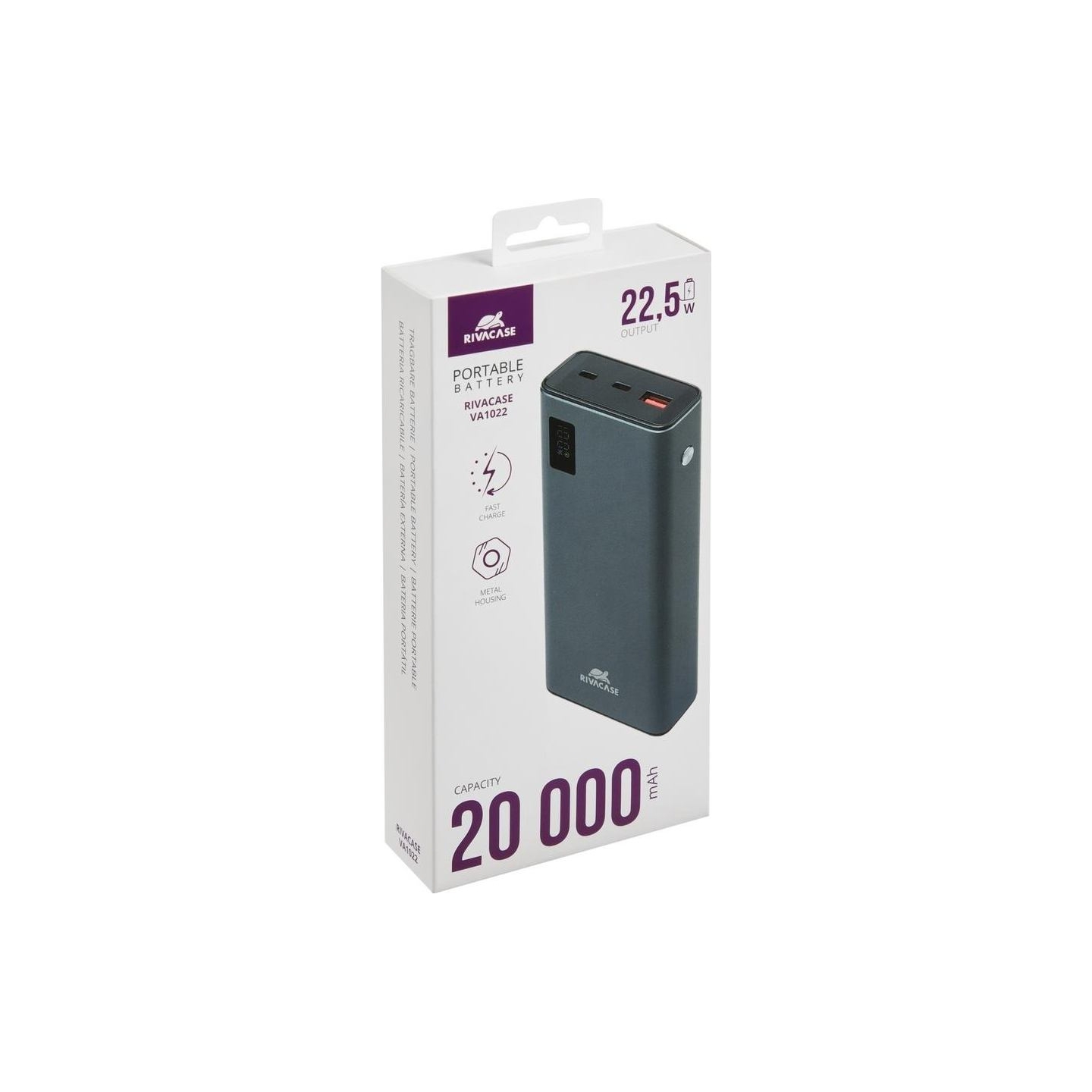Rivacase POWER BANK USB 20000MAH/VA1022 RIVACASE