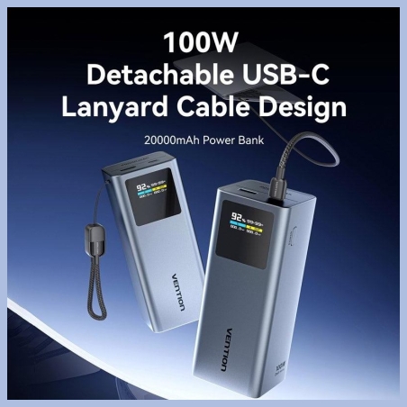Vention POWER BANK USB 20000MAH 100W/FKCH0 VENTION
