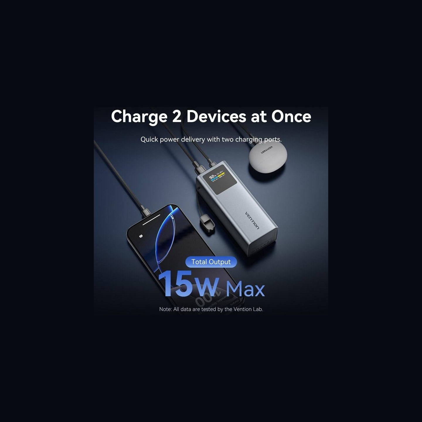 Vention POWER BANK USB 20000MAH 100W/FKCH0 VENTION