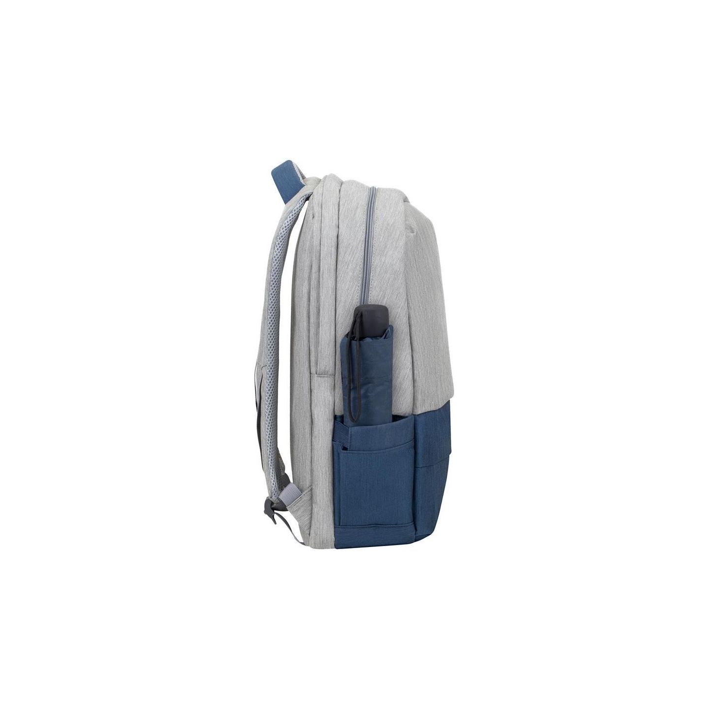 Rivacase NB BACKPACK ANTI-THEFT 17.3"/7567 GREY/DARK BLUE RIVACASE