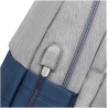 Rivacase NB BACKPACK ANTI-THEFT 17.3"/7567 GREY/DARK BLUE RIVACASE