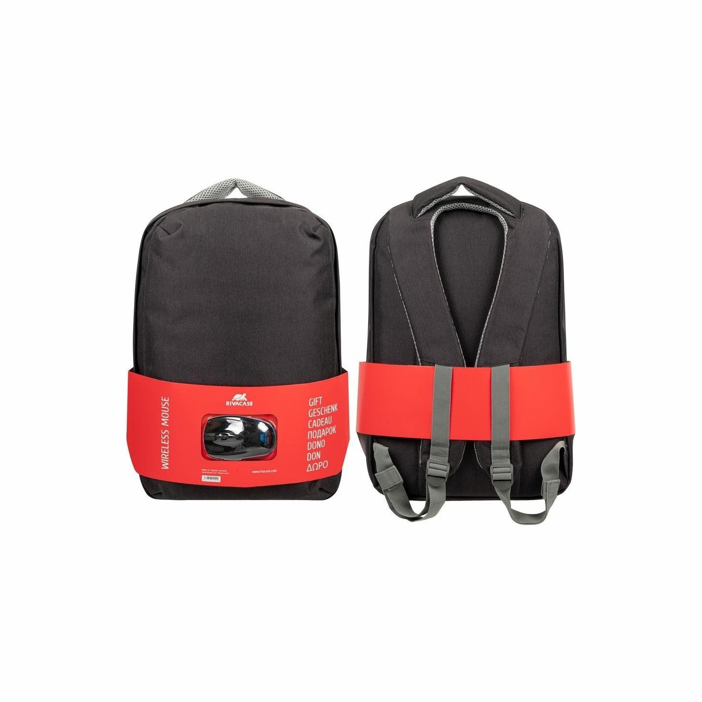 Rivacase NB BACKPACK 15.6" + MOUSE/7563 BLACK RIVACASE