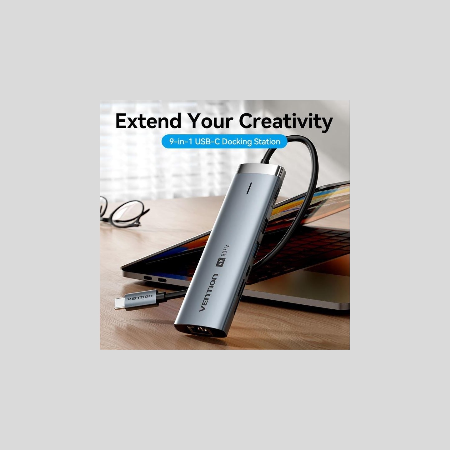 Vention NB ACC DOCKING STATION 9IN1/USB-C 0.15M TGVHB VENTION