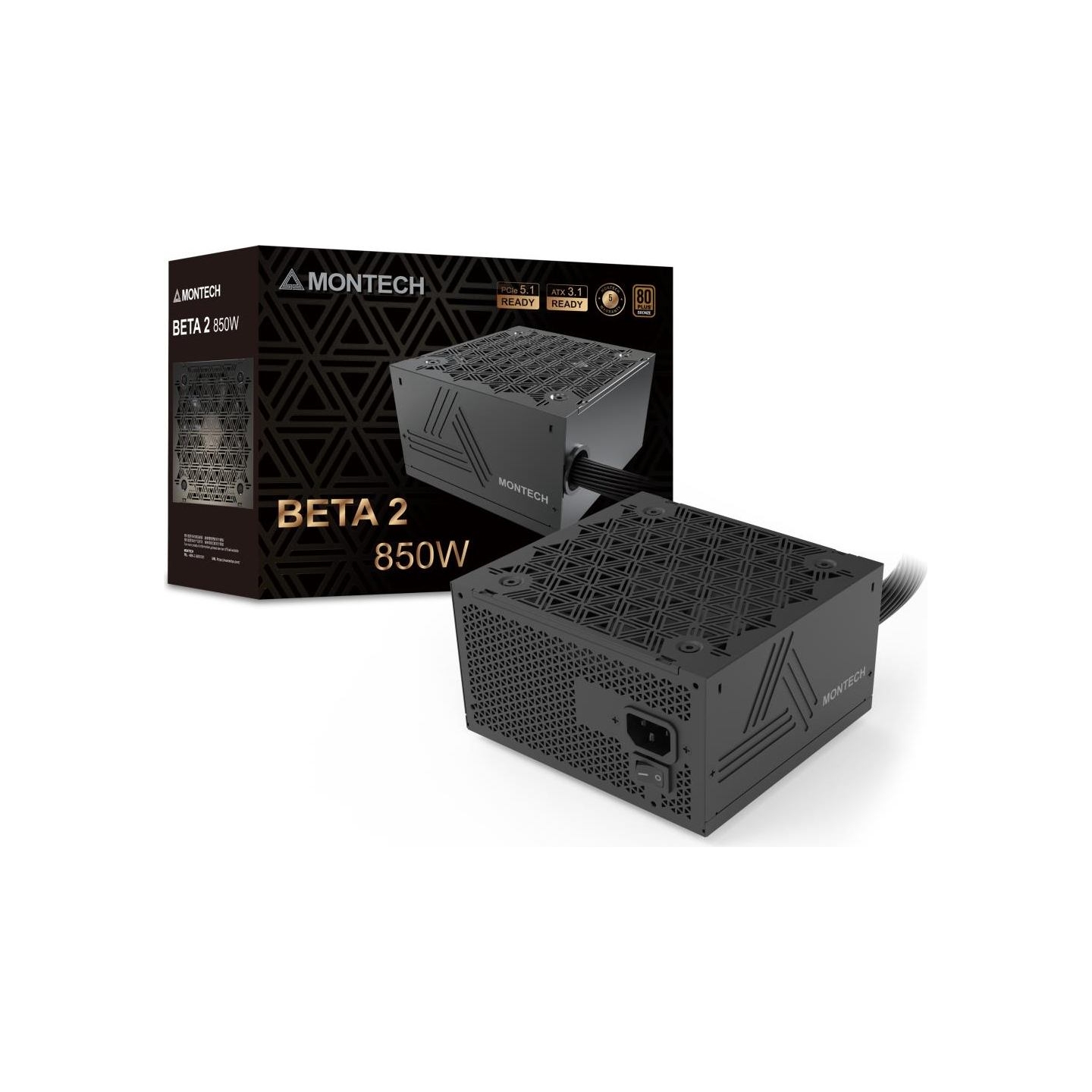 Montech Power Supply|MONTECH|BETA 2|ATX|PC|100 - 240 V|850 W|BETA2850W