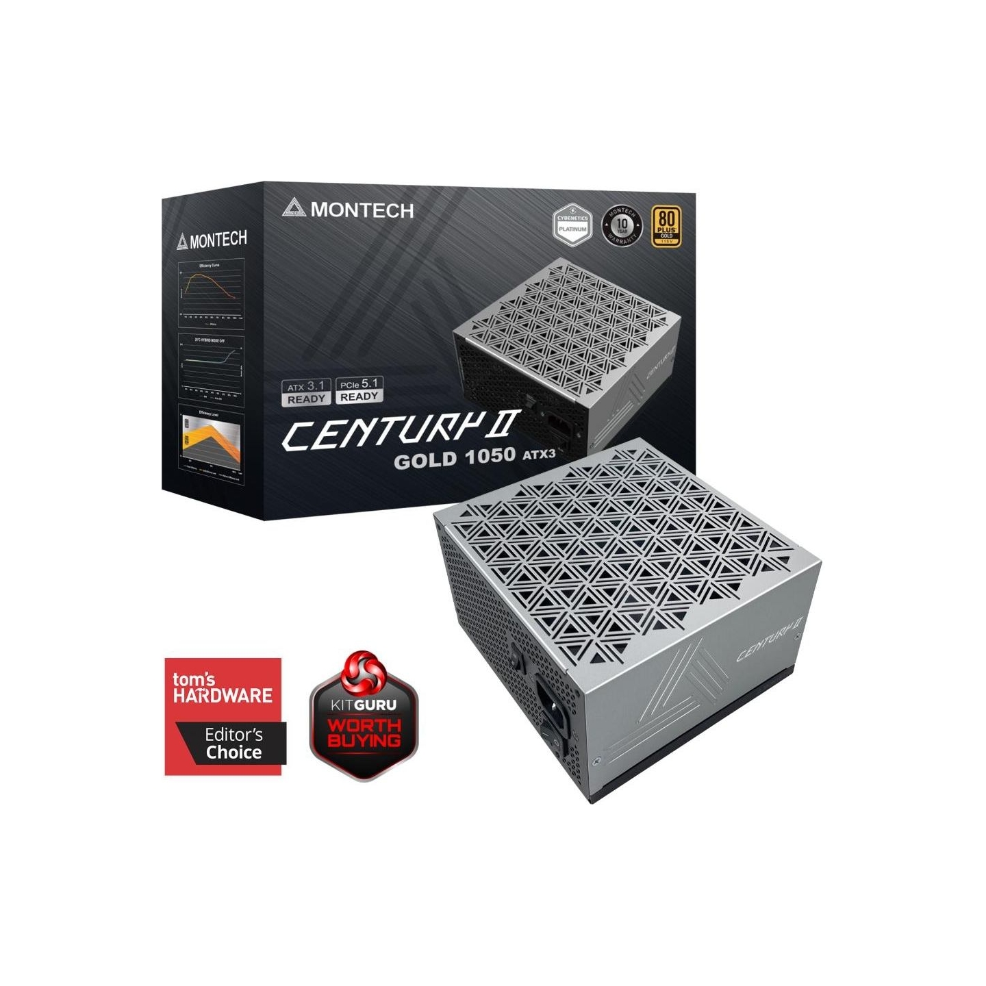 Montech Power Supply|MONTECH|CENTURY II|ATX|1050 W|CENTURYII1050