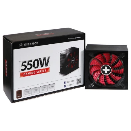 Xilence Power Supply|XILENCE|550 Watts|Efficiency 80 PLUS BRONZE|PFC Active|XN215