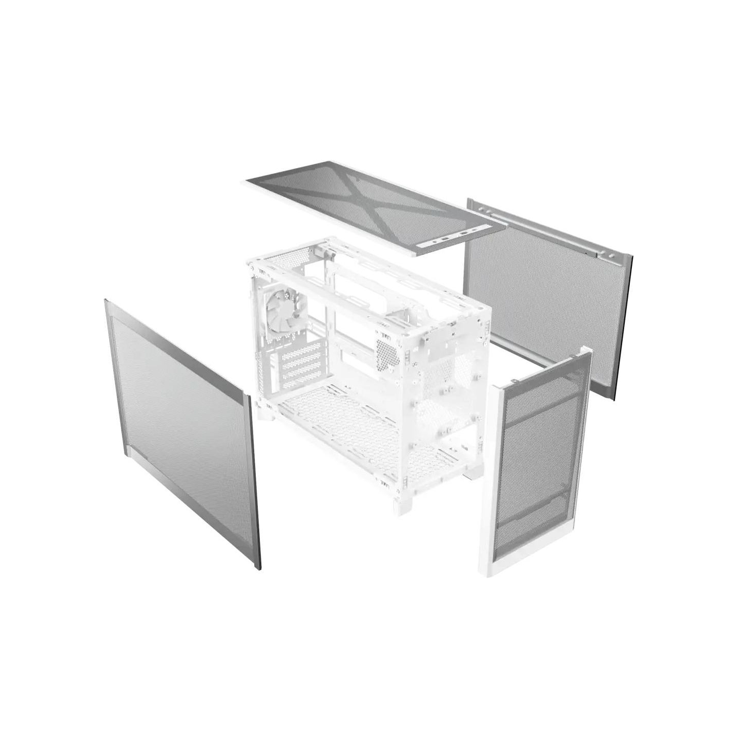 Montech Case|MONTECH|micro ATX/Mini-ITX|White|Mini Tower|PC|Ten|TEN(W)