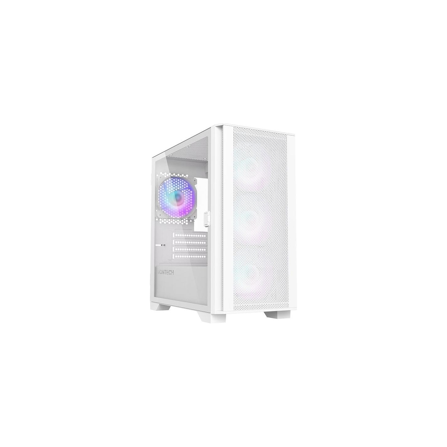 Montech Case|MONTECH|AIR 100 ARGB|MidiTower|Not included|MicroATX|MiniITX|Colour White|AIR100ARGB(W)