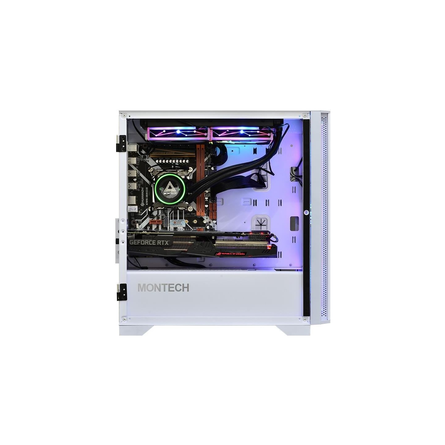 Montech Case|MONTECH|AIR 100 ARGB|MidiTower|Not included|MicroATX|MiniITX|Colour White|AIR100ARGB(W)
