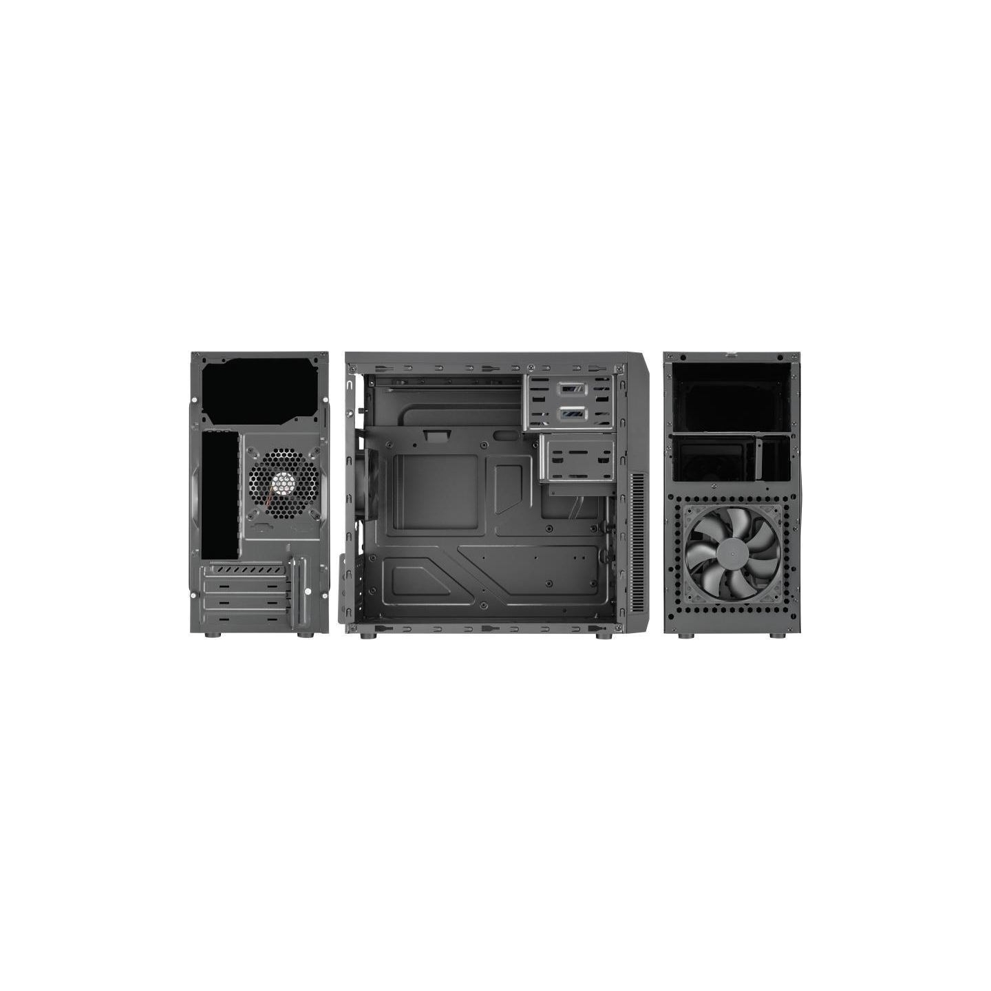 Golden Tiger Case|GOLDEN TIGER|Supported motherboard form factors micro ATX|Black|Midi Tower|Baltimore 530|BALTIMORE5302USB2+2US