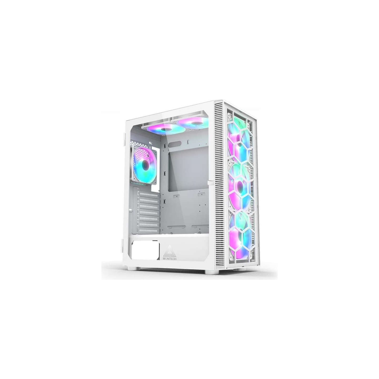 Montech Case|MONTECH|X3 Glass|MidiTower|Case product features Transparent panel|Not included|ATX|MicroATX|MiniITX|Colour White|X