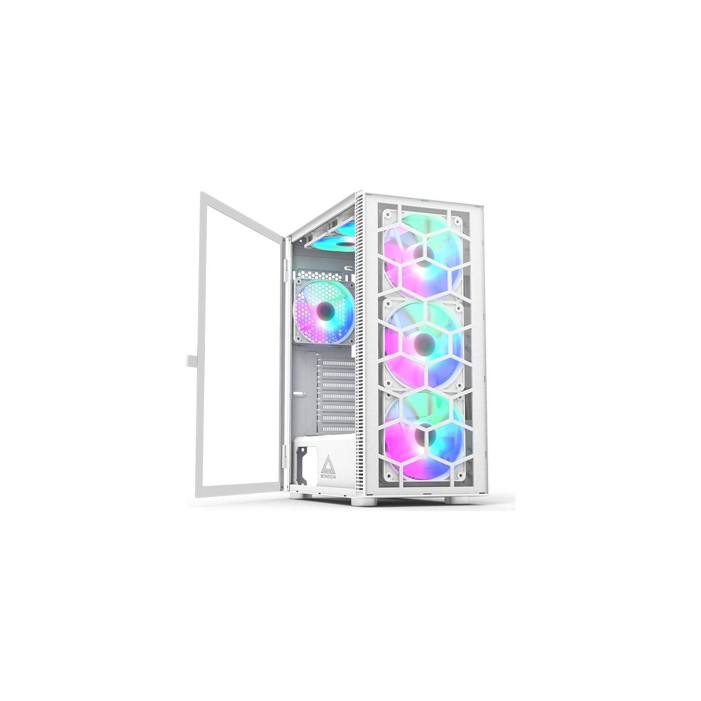 Montech Case|MONTECH|X3 Glass|MidiTower|Case product features Transparent panel|Not included|ATX|MicroATX|MiniITX|Colour White|X